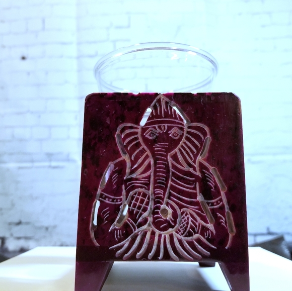 Ganesha Soapstone Aroma Oil Lamp - Picture 4 of 4